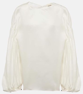 Khaite Quico silk blouse