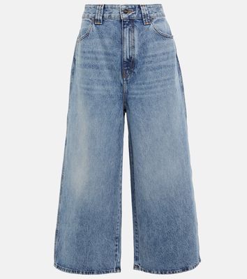 Khaite Rapton high-rise wide-leg jeans