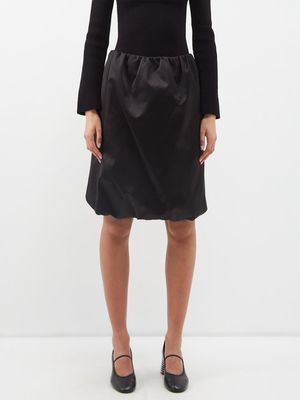 Khaite - Raya Cotton-blend Skirt - Womens - Black