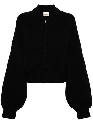 KHAITE Rhea brushed cardigan coat - Black
