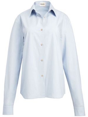 KHAITE The Argo cotton shirt - Blue