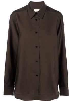 KHAITE The Argo wool shirt - Brown