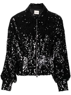 KHAITE The Arnaud sequinned jacket - Black
