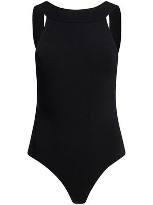 KHAITE The Campagna sleeveless bodysuit - Black