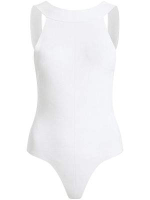 KHAITE The Campagna sleeveless bodysuit - White