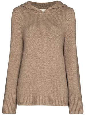 KHAITE The Elodie cashmere hoodie - Neutrals