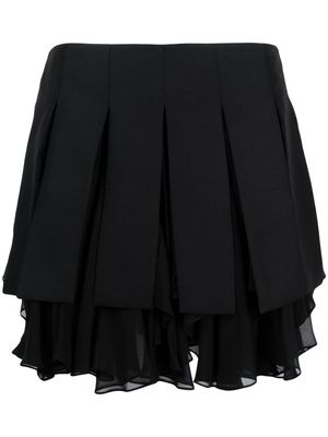 KHAITE The Elson pleated mini skirt - Black