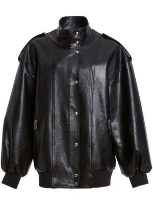 KHAITE The Farris leather jacket - Black