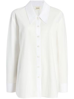 KHAITE The Lago cotton shirt - White