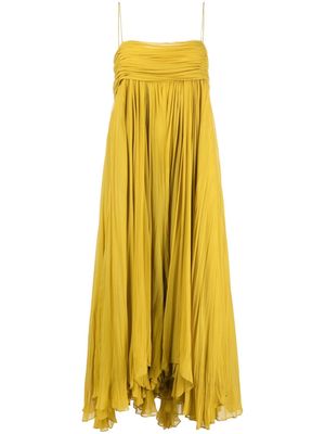 KHAITE The Lally silk midi dress - Yellow
