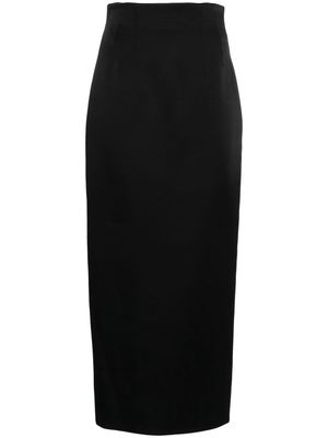 KHAITE The Loxley high-waisted skirt - Black