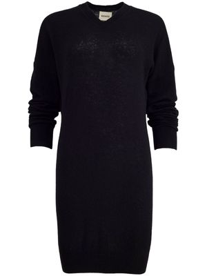 KHAITE The Marano cashmere knitted dress - Black