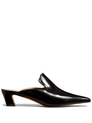 KHAITE The Marfa leather mules - Black