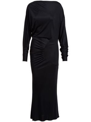 KHAITE The Oron ruched maxi dress - Black