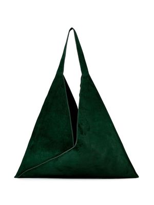 KHAITE The Sara suede leather tote bag - Green