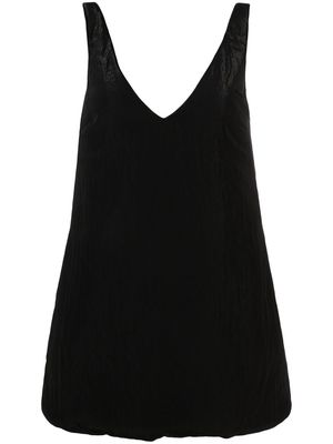 KHAITE V-neck sleeveless dress - Black