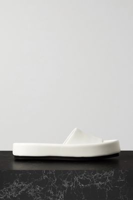 Khaite - Venice Leather Slides - White