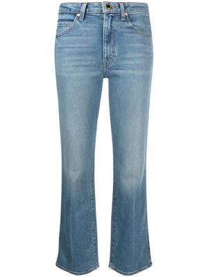 KHAITE Vivian kick-flare cropped jeans - 1033-018 VINTAGE BLUE