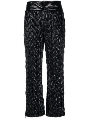 Khrisjoy chevron-quilt straight-leg ski trousers - Black