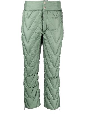 Khrisjoy chevron quilted ski trousers - Green