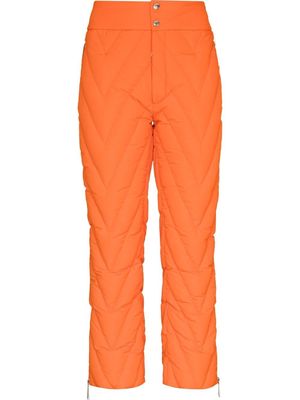 Khrisjoy chevron quilted ski trousers - Orange