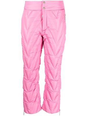 Khrisjoy chevron quilted ski trousers - Pink