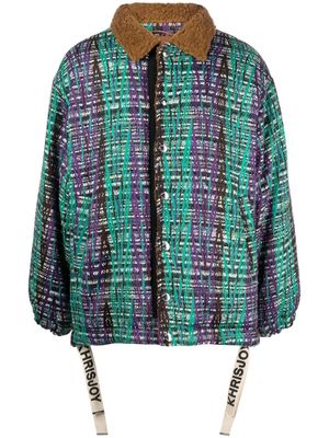 Khrisjoy chunky-knit zip-up jacket - Purple