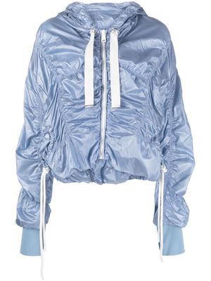 Khrisjoy Cloud ruched windbreaker jacket - Blue