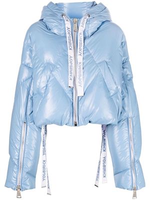Khrisjoy drawstring cropped puffer jacket - Blue
