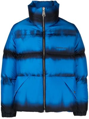 Khrisjoy faded-effect padded jacket - Blue