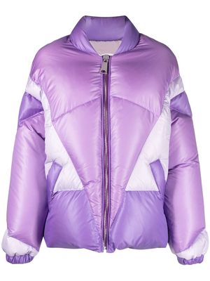 Khrisjoy heart-motif padded jacket - Purple