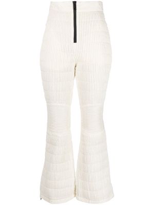 Khrisjoy high-waisted padded trousers - White