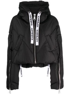 Khrisjoy hooded cropped padded jacket - Black