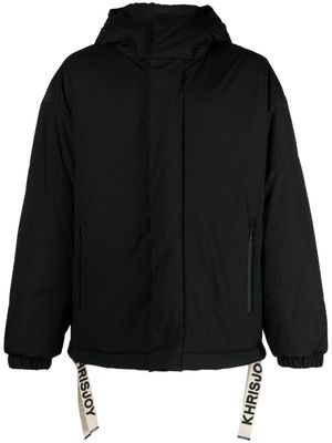 Khrisjoy hooded funnel-neck padded jacket - Black