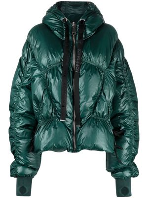 Khrisjoy Iconic metallic-effect puffer jacket - Green