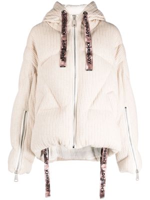 Khrisjoy Khris knitted puffer jacket - Neutrals