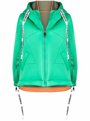 Khrisjoy Khris oversized neoprene jacket - Green