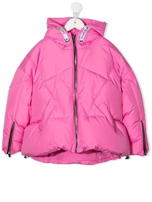 Khrisjoy Kids feather-down puffer jacket - Pink