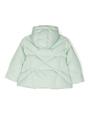 Khrisjoy Kids hooded puffer jacket - Green