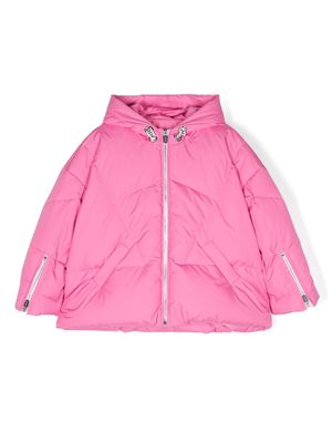 Khrisjoy Kids Khriskid hooded puffer jacket - Pink