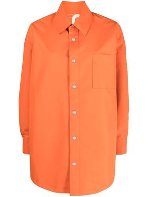 Khrisjoy logo-print shirt jacket - Orange