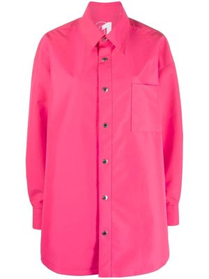 Khrisjoy logo-print shirt jacket - Pink