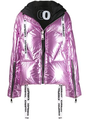 Khrisjoy metallic puffer jacket - Pink