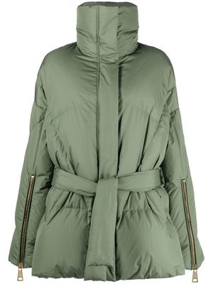 Khrisjoy New Iconic belted puffer jacket - Green