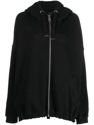 Khrisjoy oversized drawstring hem hoodie - Black