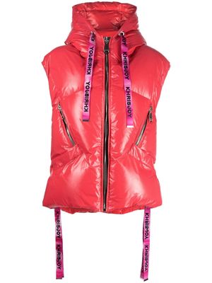 Khrisjoy Puff Iconic hooded quilted gilet - Red