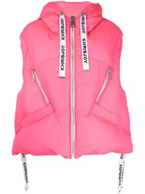 Khrisjoy Puff Iconic quilted hooded gilet - Pink