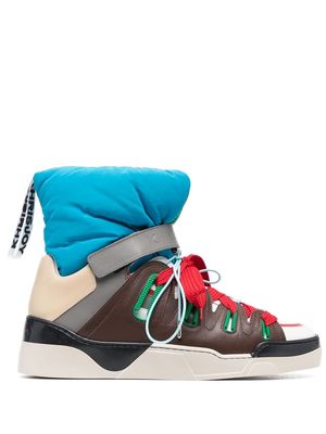 Khrisjoy Puff quilted high-top sneakers - Brown
