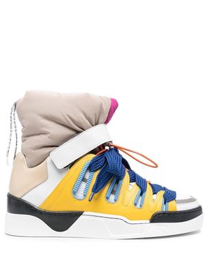 Khrisjoy Puff quilted high-top sneakers - Yellow