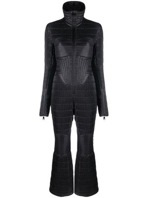 Khrisjoy quilted high-neck ski suit - Black